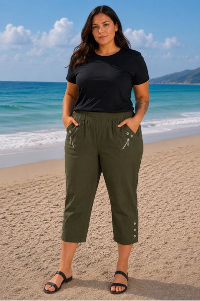 Immagine di CURVY GIRL  HIGHLY STRETCH ELASTICATED THREE QUARTER